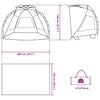 vidaXL Beach Tent 2-Person Azure Blue Quick Release Waterproof