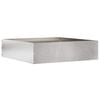 vidaXL Lawn Edging 50 x 50 x 13 cm Stainless Steel Silver