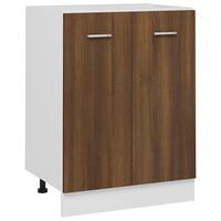 vidaXL Bottom Cabinet Brown Oak 60x46x81.5 cm Engineered Wood