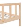 vidaXL Bed Frame without Mattress Small Single Solid Wood
