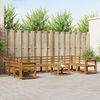 vidaXL Outdoor Sofa Set 11 pcs Natural Solid Acacia Wood