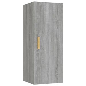 vidaXL Wall Cabinet Grey Sonoma 34.5x34x90 cm Engineered Wood