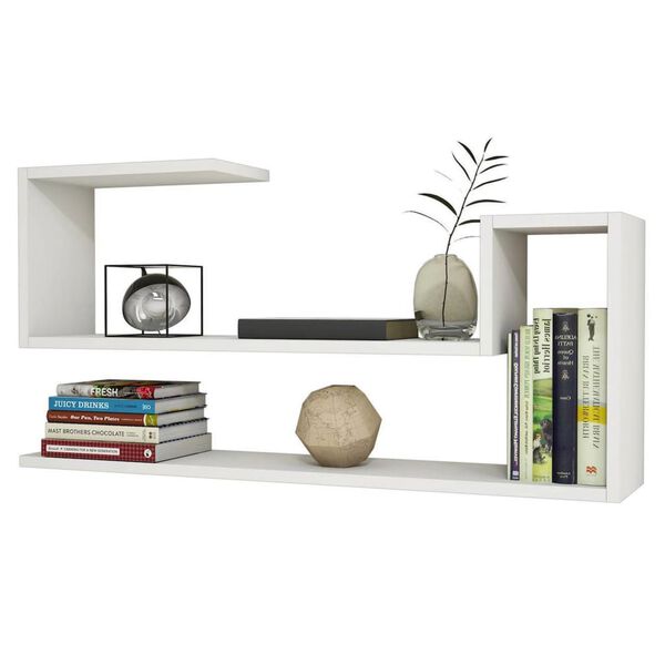 Homemania Wall Shelf Airy 100x22x50cm White