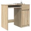vidaXL Desk Sonoma Oak 86x49x76 cm Engineered Wood