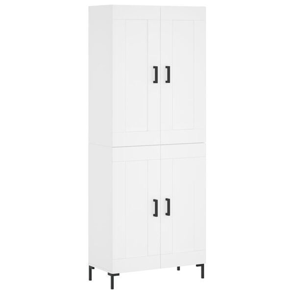 vidaXL Highboard White 69.5x34x180 cm Engineered Wood