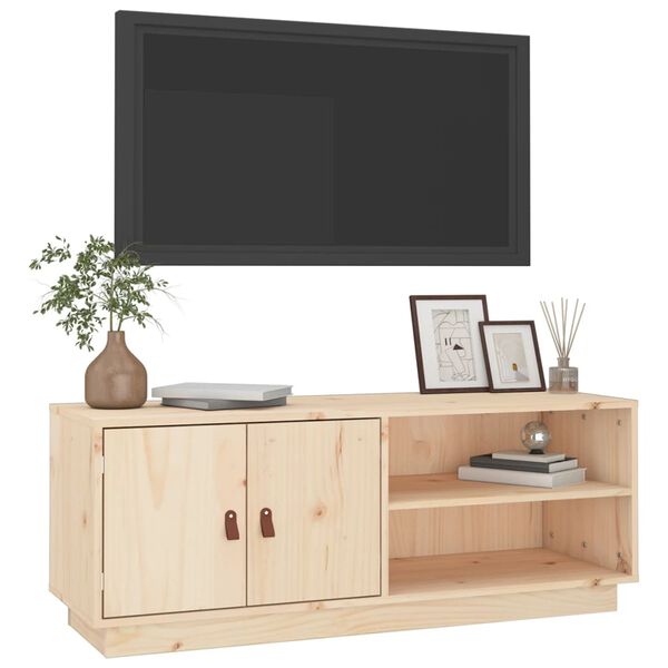 vidaXL TV Cabinet 105x34x40 cm Solid Wood Pine