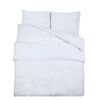 vidaXL Duvet Cover Set White 135x200 cm Light-weight Microfiber