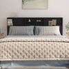 vidaXL Headboard Cabinet Black 200x19x103.5 cm