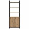 vidaXL Book Cabinet Artisan Oak 60 x 24 x 161 cm Engineered Wood