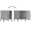 vidaXL Bedside Cabinets 2 pcs Concrete Grey 40x40x50 cm Engineered Wood
