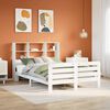vidaXL Bed Frame without Mattress White 120x190 cm Small Double Solid Wood Pine
