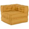 vidaXL Modular Sofa 2 pcs Yellow 140 x 70 x 56 cm Fabric