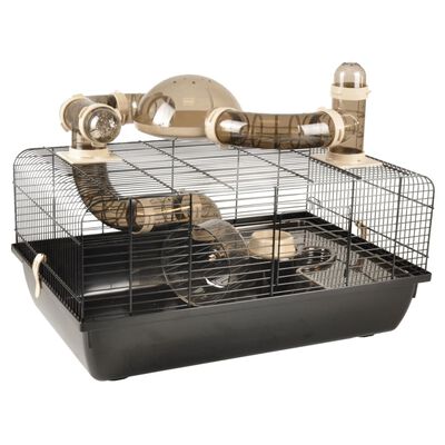 FLAMINGO Hamster Cage Figo 58x38x40 cm Black and Brown