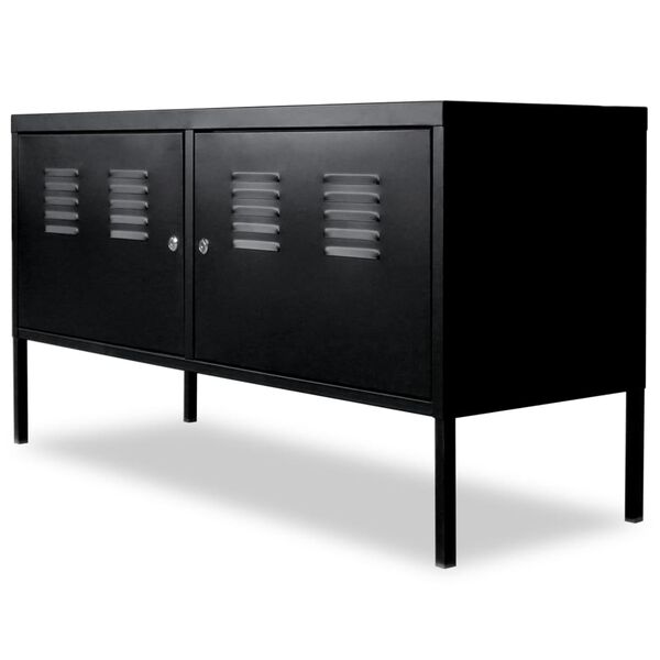 vidaXL TV Cabinet 118x40x60 cm Black