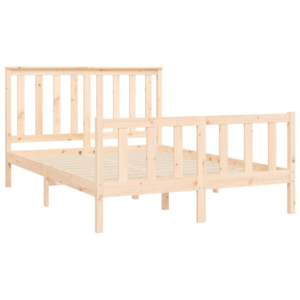 vidaXL Bed Frame without Mattress 140x200 cm Solid Wood Pine