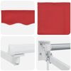 vidaXL Manual Retractable Awning Red 3.5 x 2 m