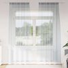 vidaXL Voile Curtain 2 pcs Dark Grey 260 x 140 cm Polyester