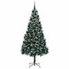 vidaXL Artificial Christmas Tree with 300 LEDs with Stand Green 210 cm