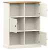 vidaXL Bookcase VIGO White 90x35x114.5 cm Solid Wood Pine