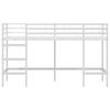 vidaXL Kids'Loft Bed Frame White 74.5 x 190 cm Steel