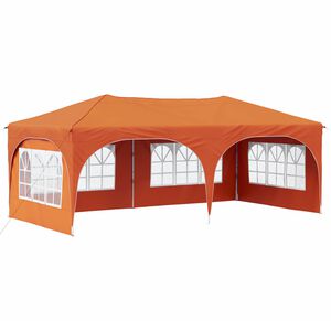 vidaXL Pop-up Party Tent Orange 575 x 288 x 245 cm Oxford Fabric