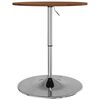 vidaXL Bar Table Dark Brown &Oslash;60x89.5 cm Solid Wood Beech