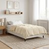 vidaXL Summer Duvet Quilted Cream 155 x 200 cm Microfiber