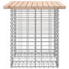 vidaXL Garden Table Gabion Design 100x70x72 cm Solid Wood Pine
