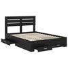 vidaXL Bed Frame with Drawer with Headboard Manual Engineered Wood