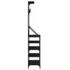 vidaXL Clothes Rack with Shoe Storage Black 90x34x184 cm