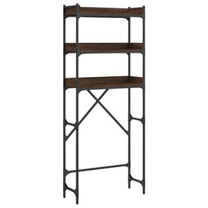 vidaXL Washing Machine Shelf Brown Oak 67x25x163 cm Engineered Wood