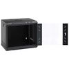 vidaXL Network Cabinet with Storage Black 53 x 45 x 45 cm Steel