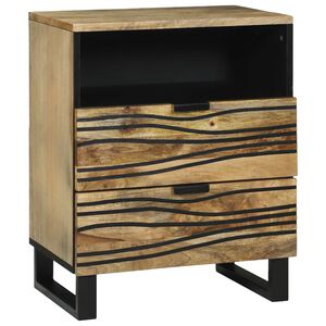 vidaXL Bedside Cabinet Brown 50 x 33 x 62 cm Solid Acacia wood