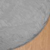 vidaXL Faux Sheepskin Rug Tafalla Grey &Oslash; 80 cm Polyester