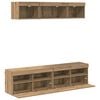 vidaXL TV Wall Units with LED 5 pcs Artisan Oak 80 x 30 x 40 cm