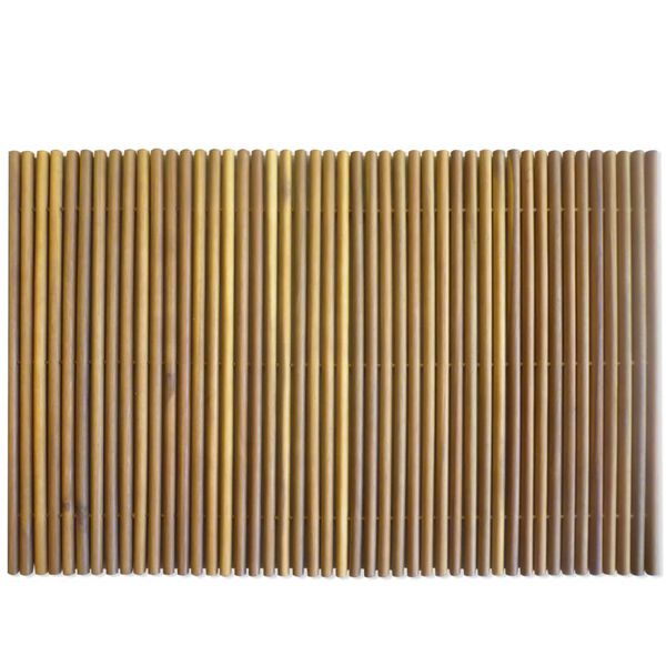 vidaXL Bath Mat Acacia Wood 80x50 cm