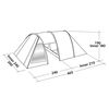 Easy Camp Tunnel Tent Galaxy 400 4-person Steel Grey and Blue