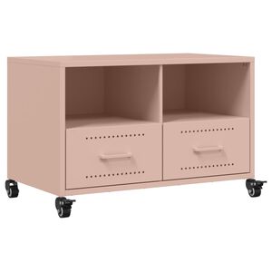 vidaXL TV Cabinet Pink 68x39x43,5 cm Steel