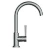 SCH&Uuml;TTE Sink Mixer with Round Spout CORNWALL Low Pressure Chrome