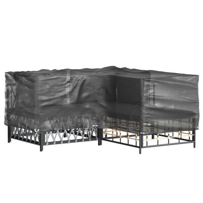 vidaXL L-Shaped Garden Furniture Covers 2 pcs 16 Eyelets 215x215x70 cm