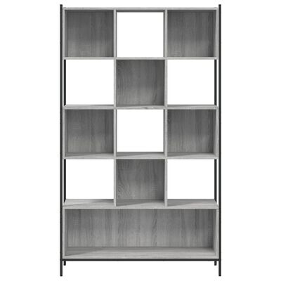 vidaXL Bookcase Grey Sonoma 102x28x172 cm Engineered Wood