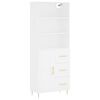 vidaXL Highboard White 69,5x34x180 cm Engineered Wood