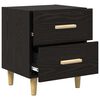 vidaXL Bed Cabinet Black Oak 40 x 35 x 47.5cm Engineered Wood