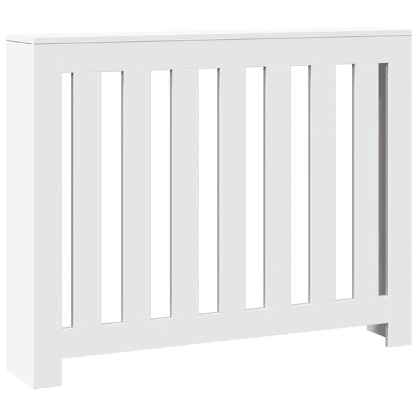 vidaXL Radiator Cover White 104x20x82 cm Engineered Wood