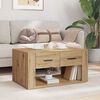 vidaXL Coffee Table Artisan Oak 80 x 50 x 40 cm Engineered Wood