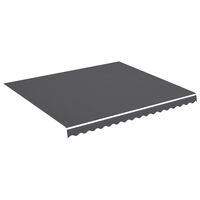 vidaXL Replacement Fabric for Awning Anthracite 4x3.5 m