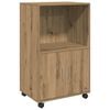 vidaXL Rolling Cabinet Artisian Oak 55x40x91 cm Engineered Wood