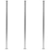 vidaXL Fence Posts 3 pcs Aluminium 185 cm