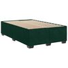 vidaXL Box Spring Bed with Mattress Dark Green 120x200 cm Velvet