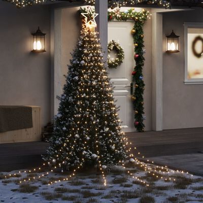 vidaXL Christmas Tree light 320 LEDs Warm White 375 cm
